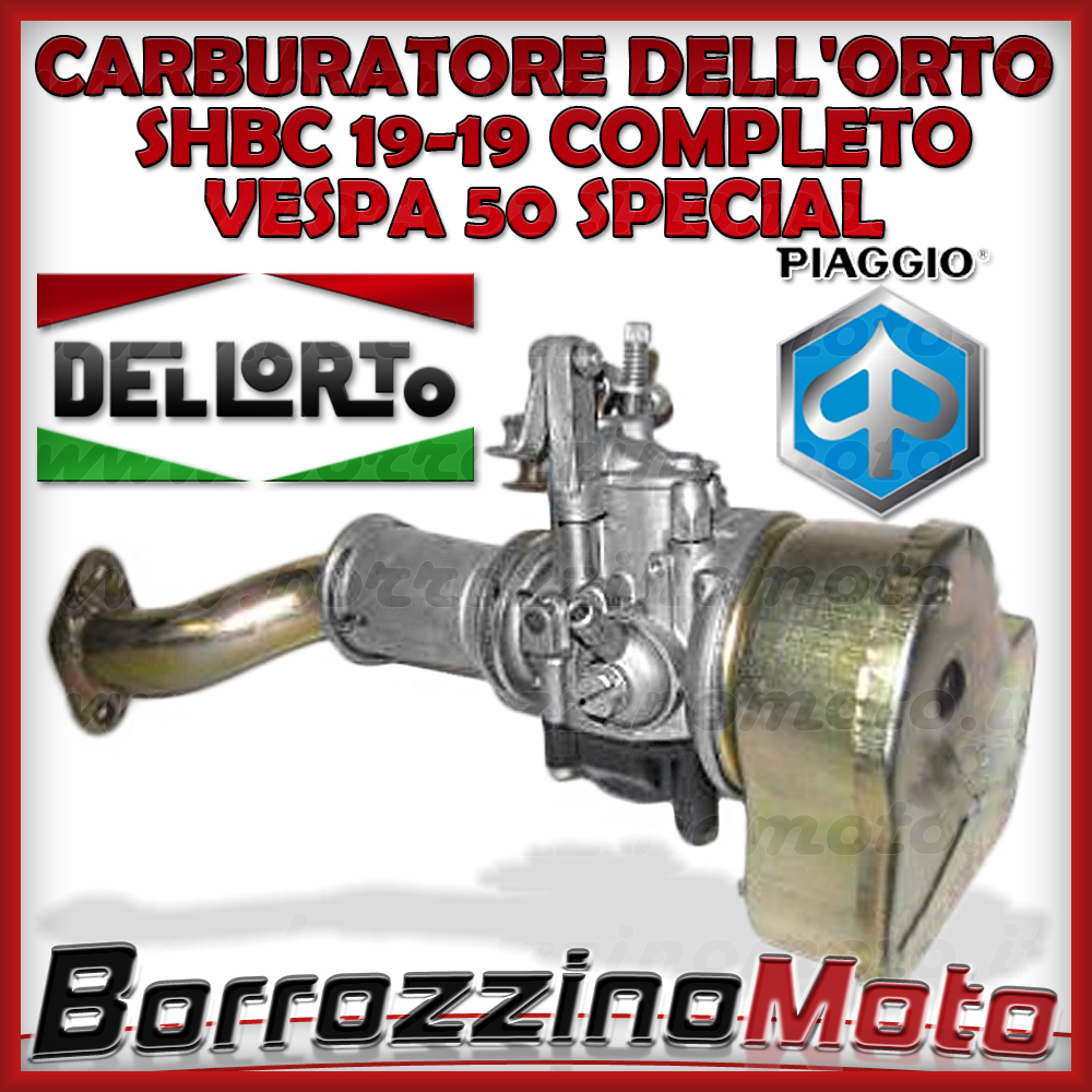 CARBURATORE DELL'ORTO SHBC 1919 COMPLETO PIAGGIO VESPA 50 SPECIAL R L N eBay