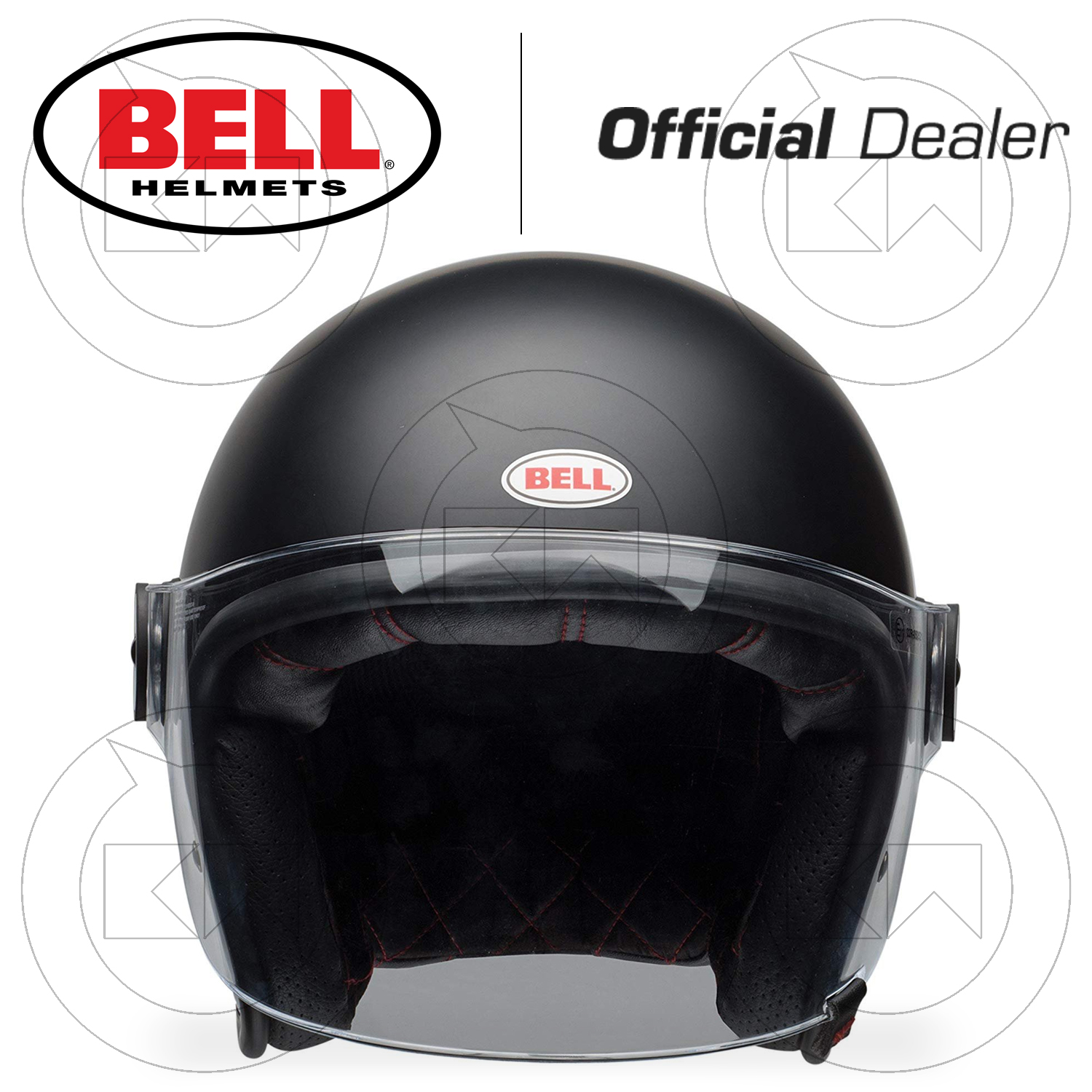 NERO OPACO VISIERA MOTO SCOOTER CUSTOM VINTAGE CASCO JET BELL RIOT MATTE BLACK