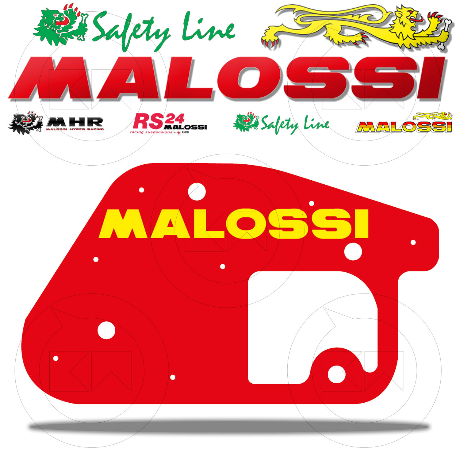 A137E MALOSSI 1411414 FILTRO ARIA RED SPONGE SPUGNA YAMAHA BW/'S 50 2T euro 2