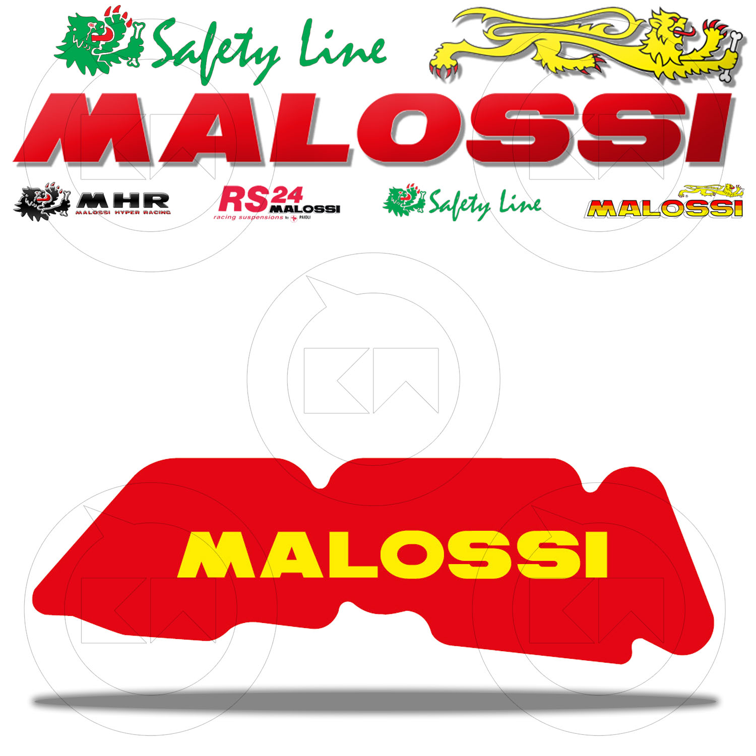 MALOSSI 1411420 FILTRO ARIA RED SPONGE SPUGNA PIAGGIO ZIP 50 2T /<-1999