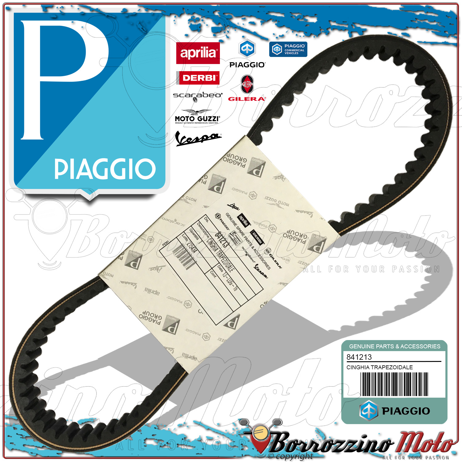 Details about DRIVE BELT ORIGINAL GENUINE SPARE PARTS PIAGGIO VESPA GTS 4T  IE SUPER 125 2015