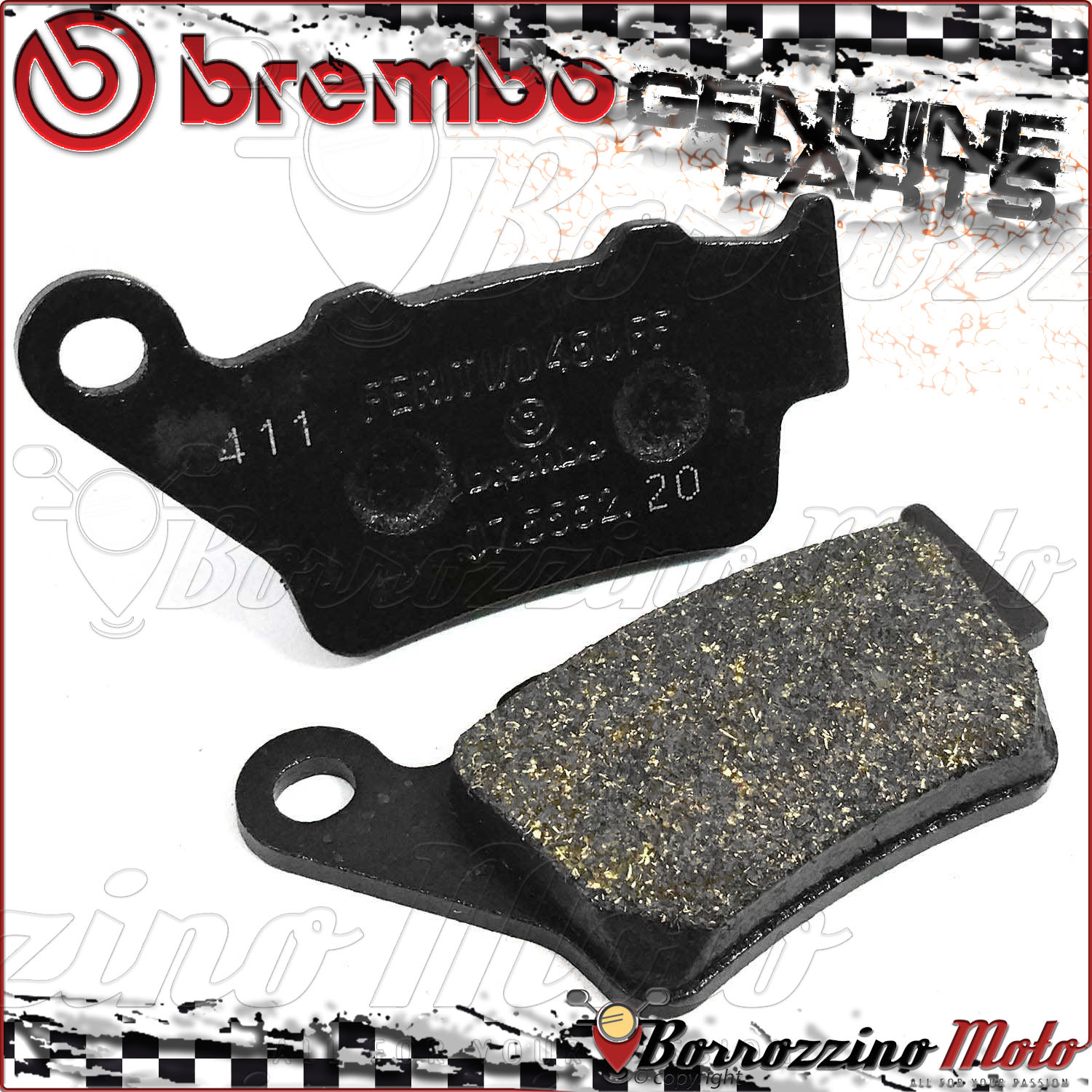 4 PASTIGLIE FRENO ANTERIORI BREMBO SINTER SUZUKI BURGMAN EXECUTIVE-ABS 650 2009