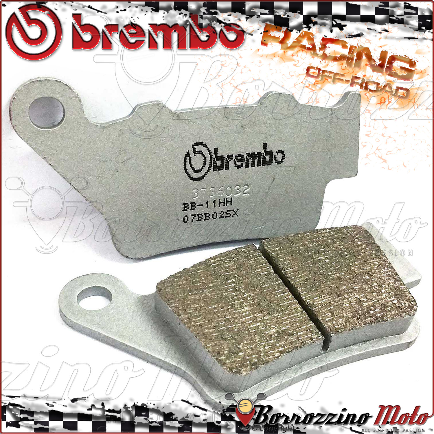 350 FC 2014 Brembo Sintered Off Road//Supermotard Front Brake Pads