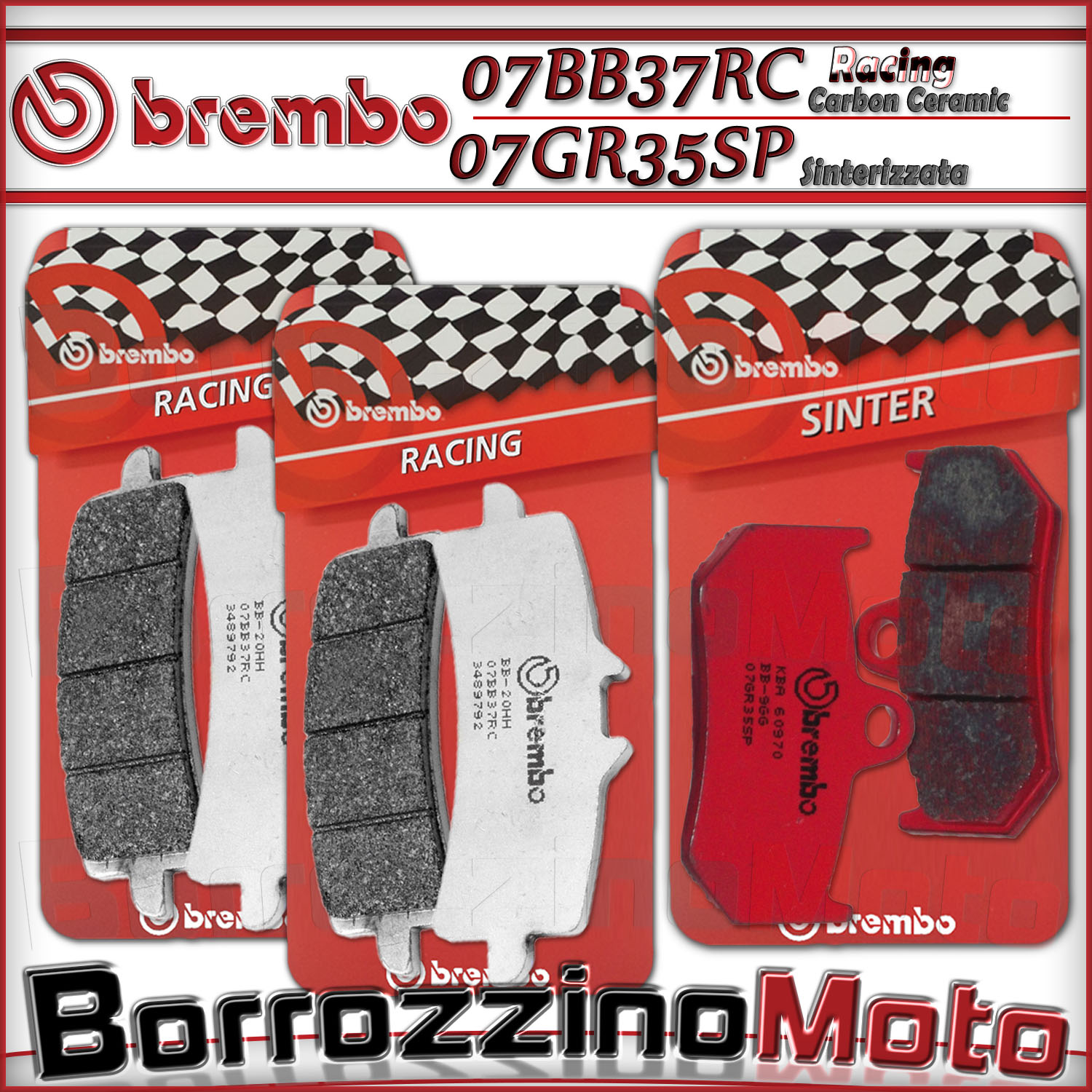 Pasticche Anteriori BREMBO RC Per MV AGUSTA F4 RR CORSACORTA 1000 2011 07BB37RC