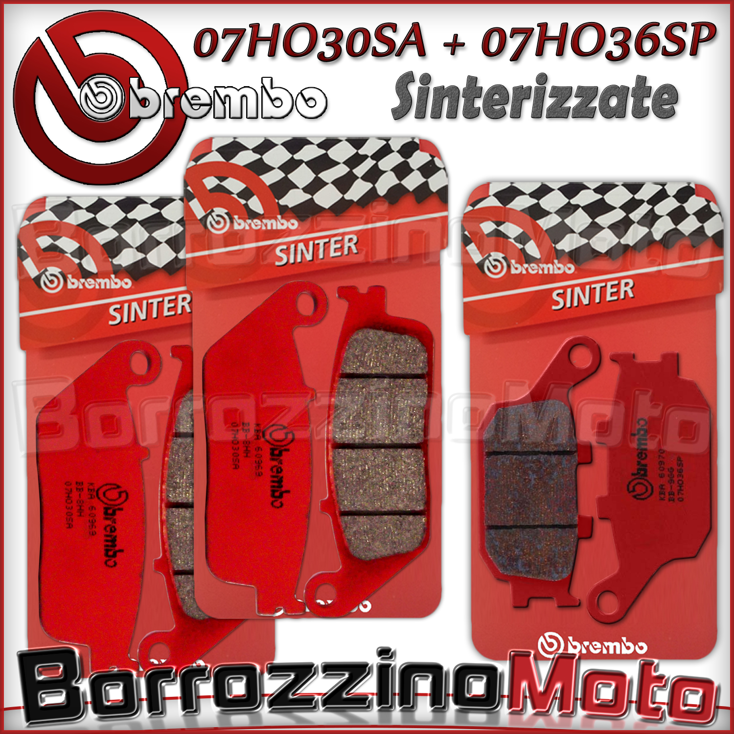 PASTIGLIE BREMBO ROSSE POSTERIORI KAWASAKI Z 750 07 /> 07HO36SP