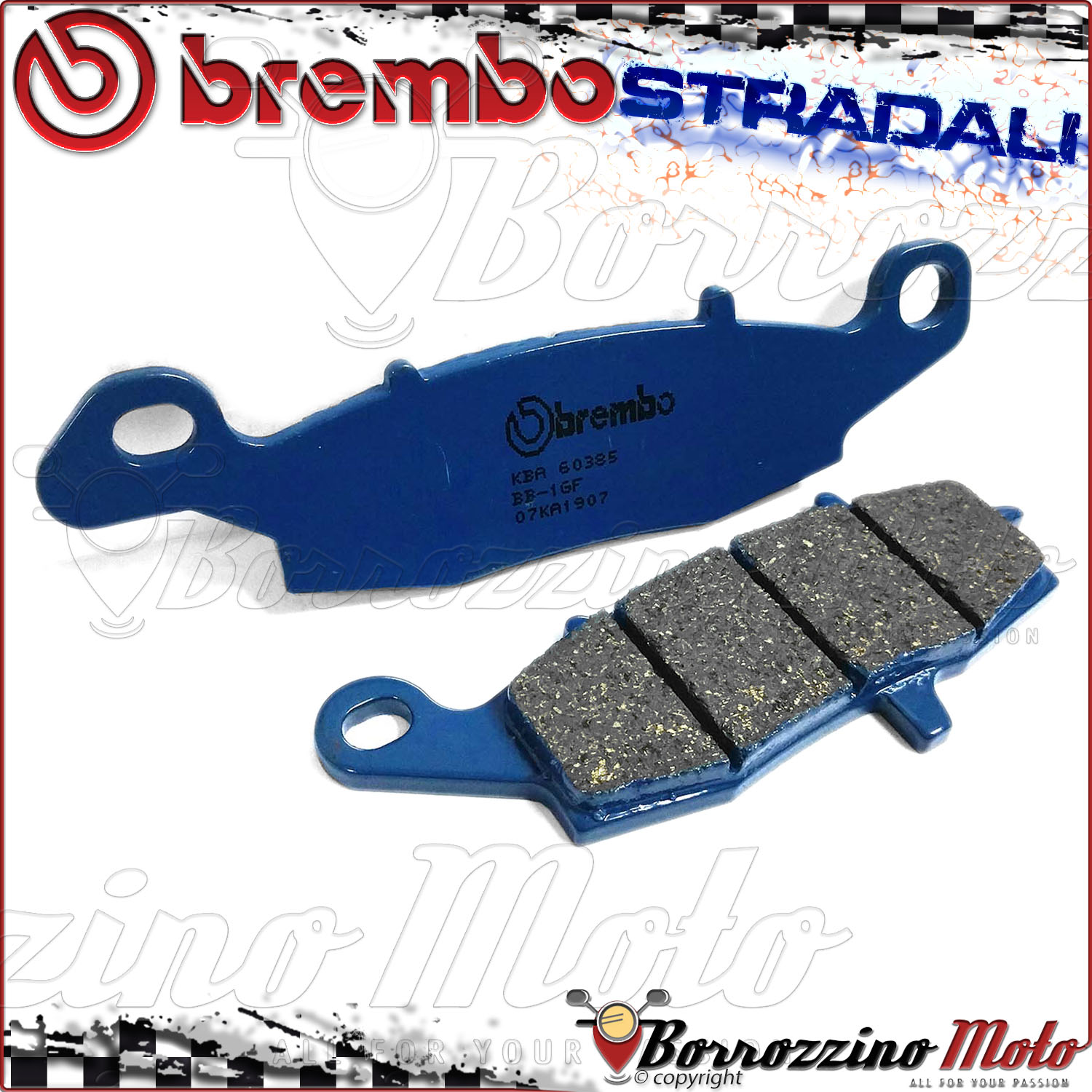 PASTIGLIE FRENO POSTERIORI BREMBO CARBON 07KA0808 KAWASAKI VN 1500 CLASSIC 1998